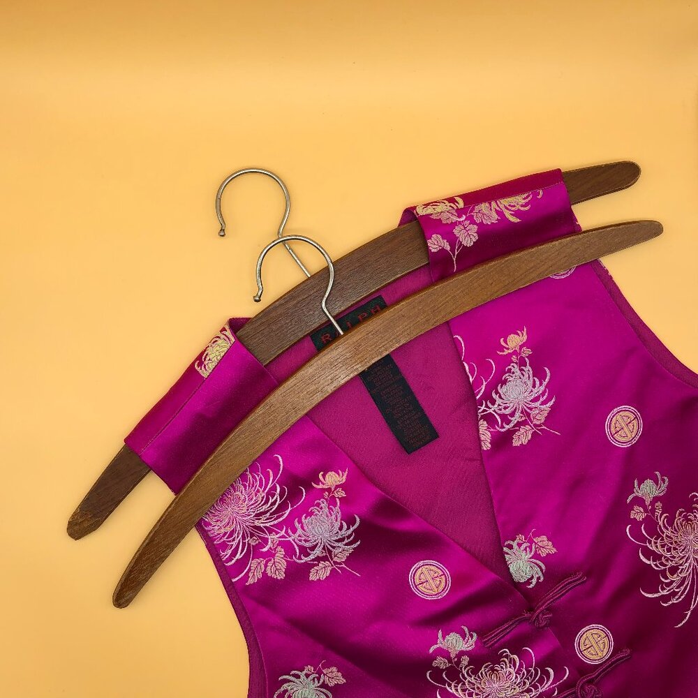 Vintage MCM set of wooden hangers - 0020OR